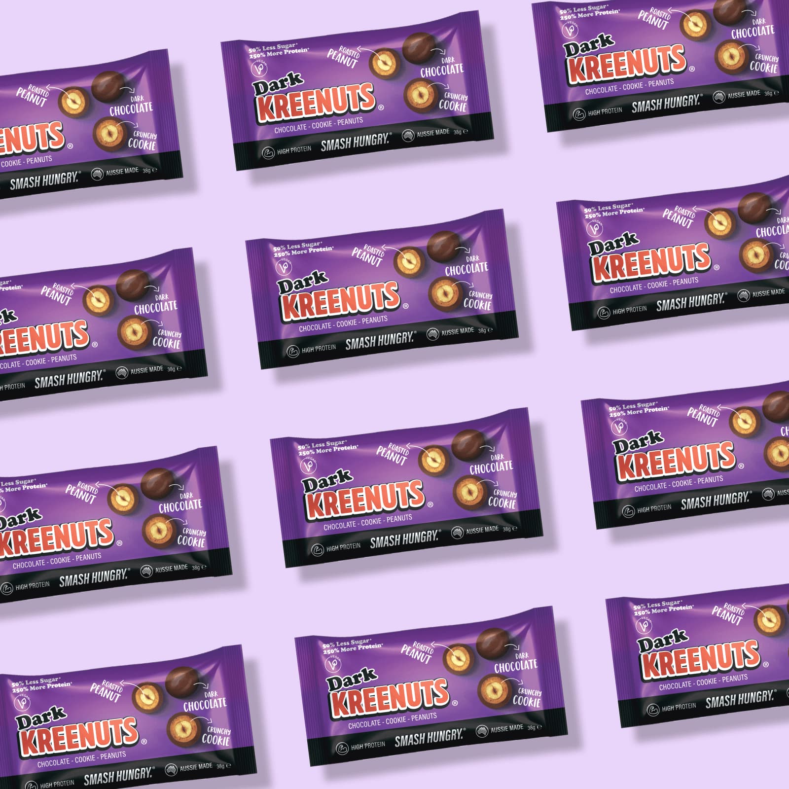 Dark Chocolate KREENUTS® 12 bag multipack — no palm oil, no artificial nasties