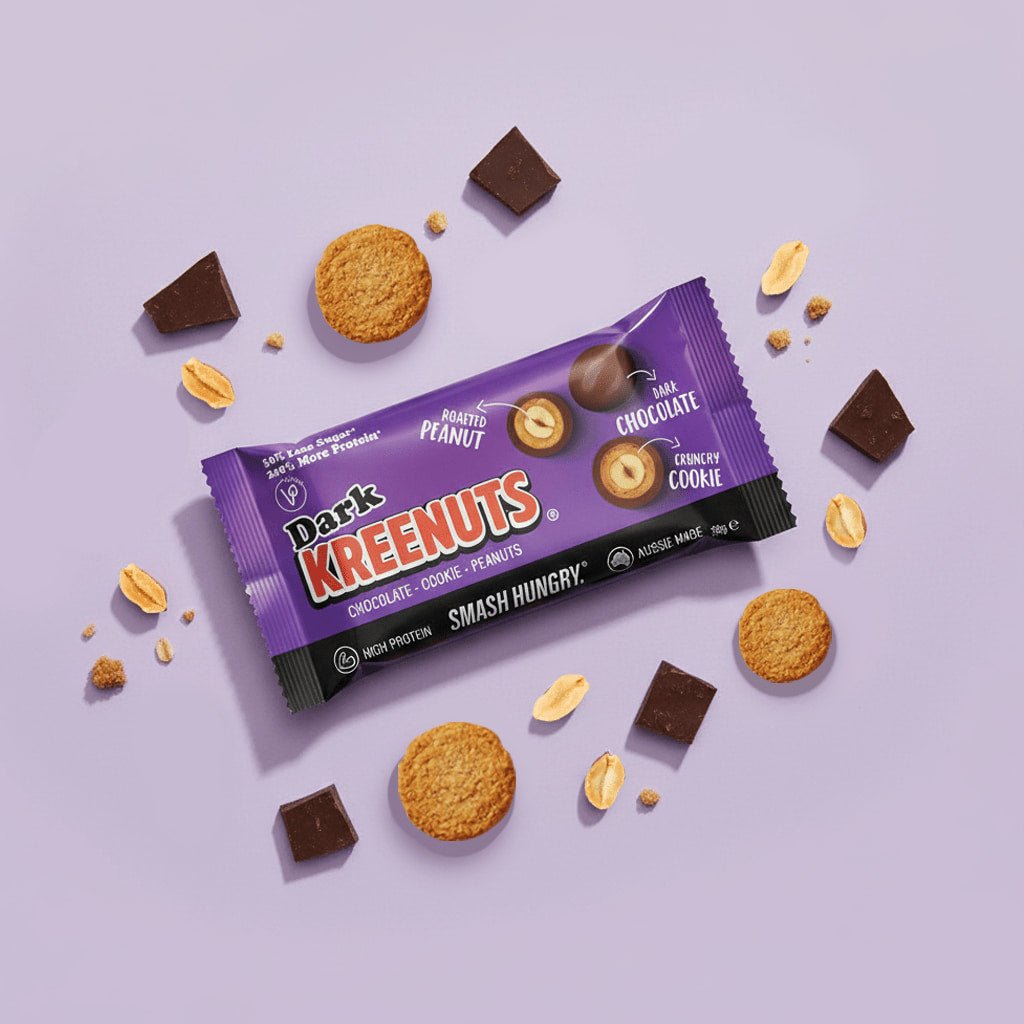 Dark Chocolate KREENUTS® 45g bag – crunchy dark chocolate peanut snack