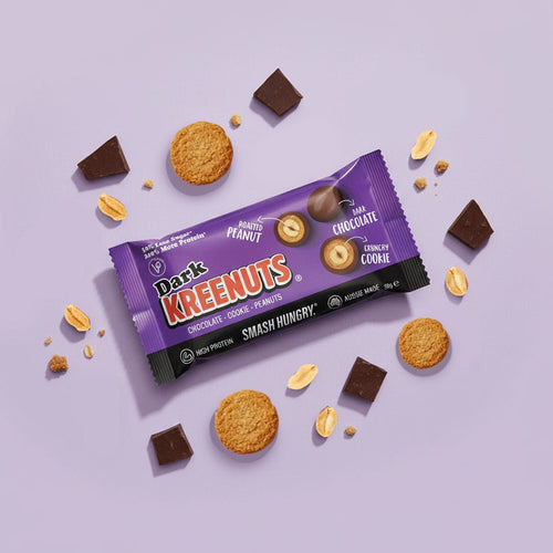 Dark Chocolate KREENUTS® 45g bag – crunchy dark chocolate peanut snack