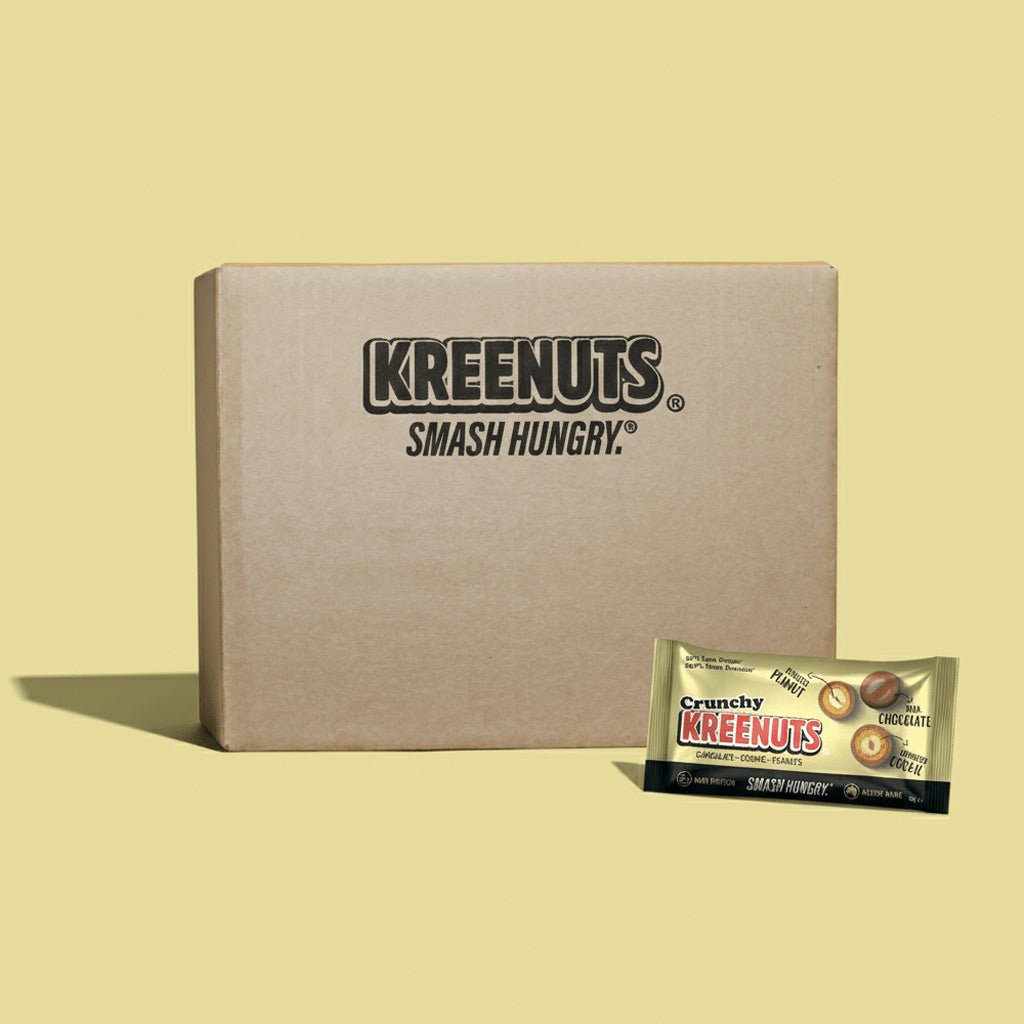Milk Chocolate KREENUTS® 72 bag bulk box - crunchy chocolate peanut snack, Australian made