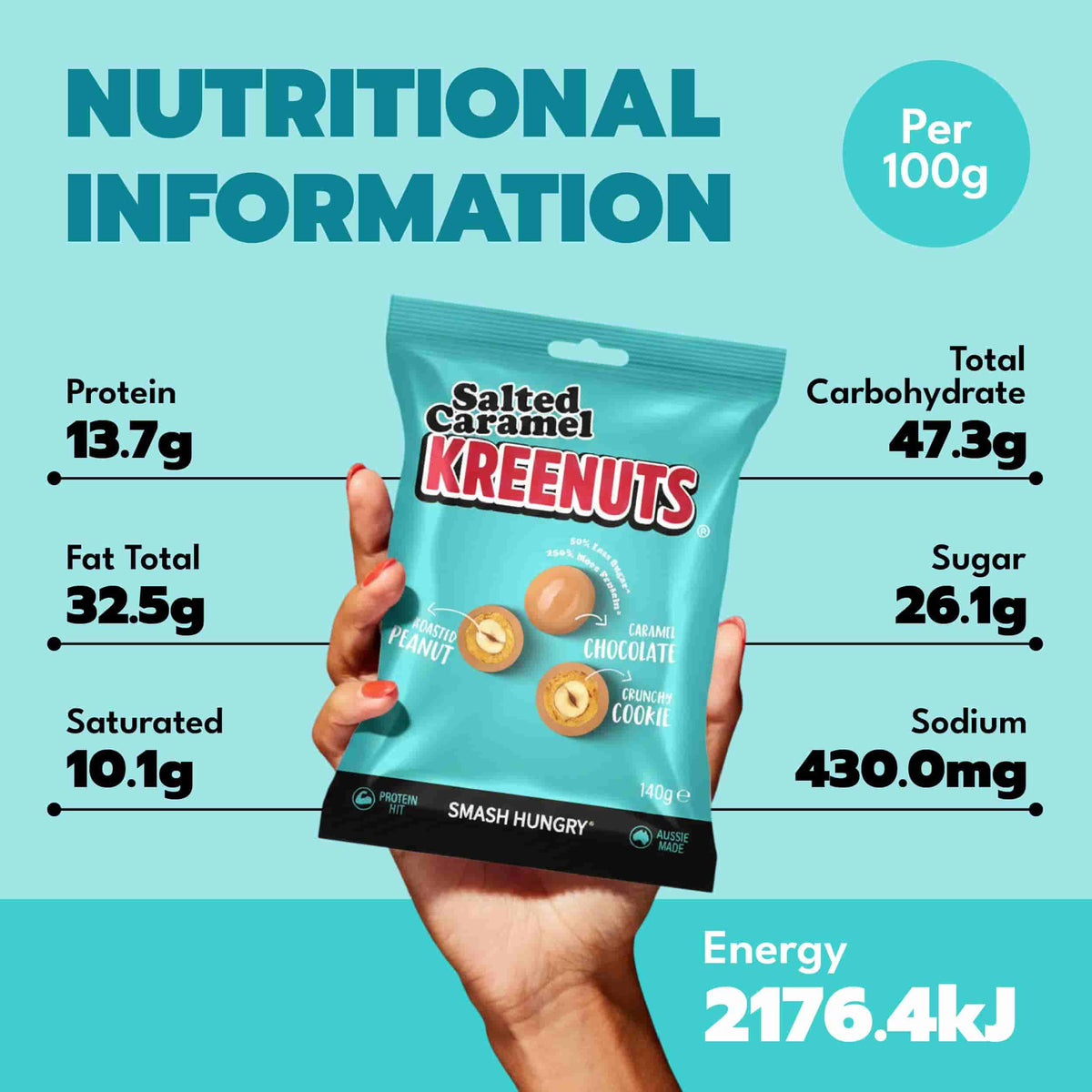 Salted Caramel KREENUTS® 140g - KREENUTS